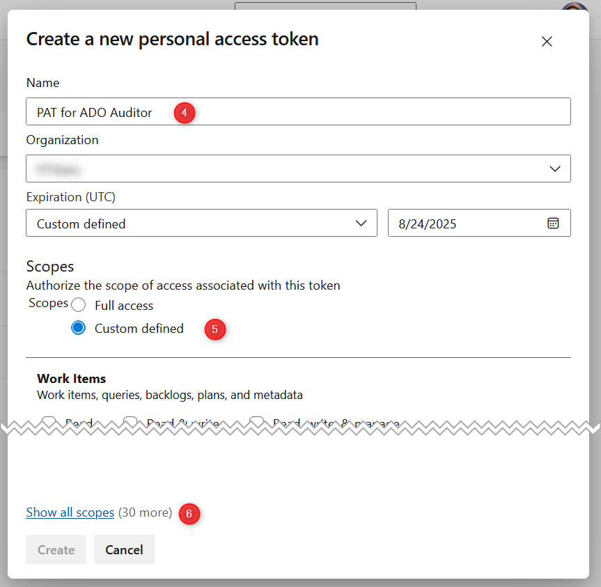 Shows how to customize PAT details